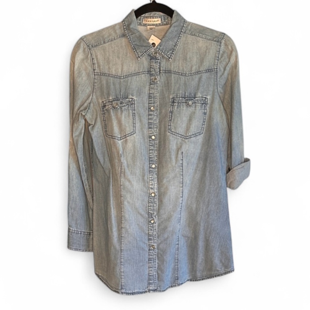 Hannah Light Blue Denim Shirt